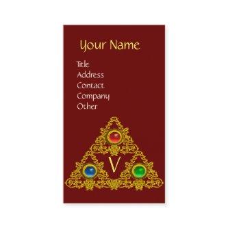 MAGIC ELFIC TALISMAN MONOGRAM,Red