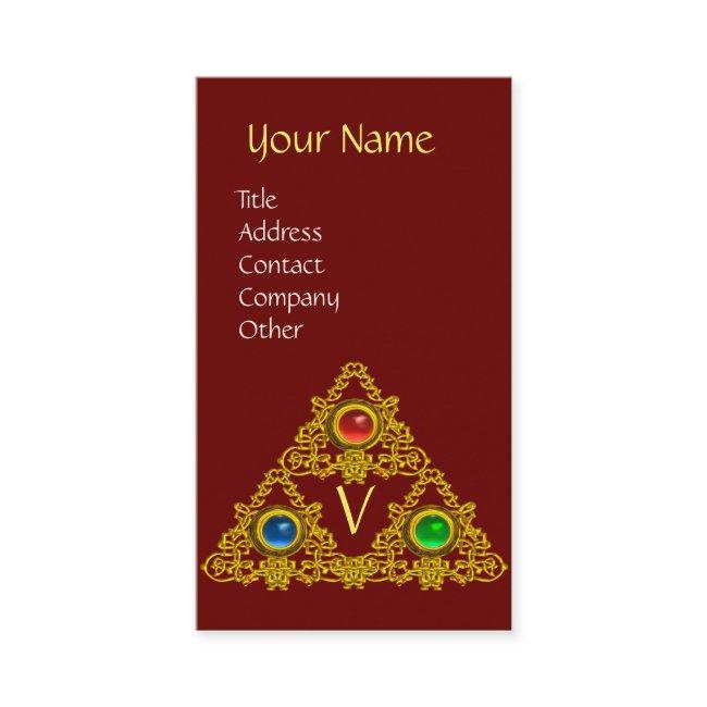 MAGIC ELFIC TALISMAN MONOGRAM,Red