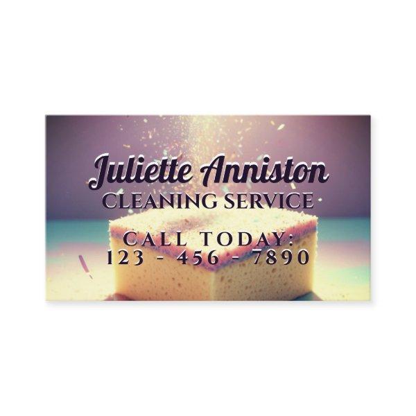 Magic sponge cleaning