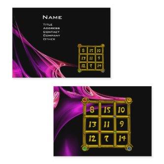 MAGIC SQUARE 33 Pink Purple Black Fractal Waves