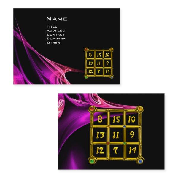 MAGIC SQUARE 33 Pink Purple Black Fractal Waves