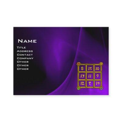 MAGIC SQUARE 33 , Purple Black