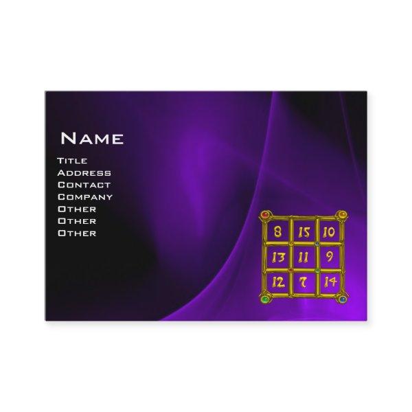 MAGIC SQUARE 33 , Purple Black