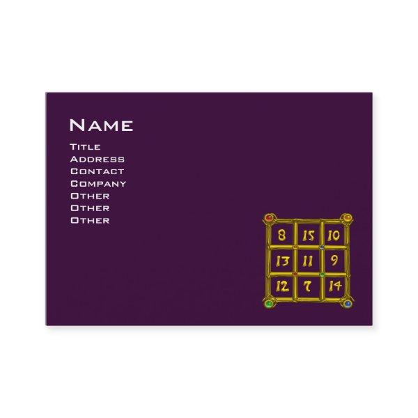 MAGIC SQUARE 33 ,Purple  Black