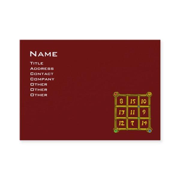 MAGIC SQUARE 33 ,Red Black