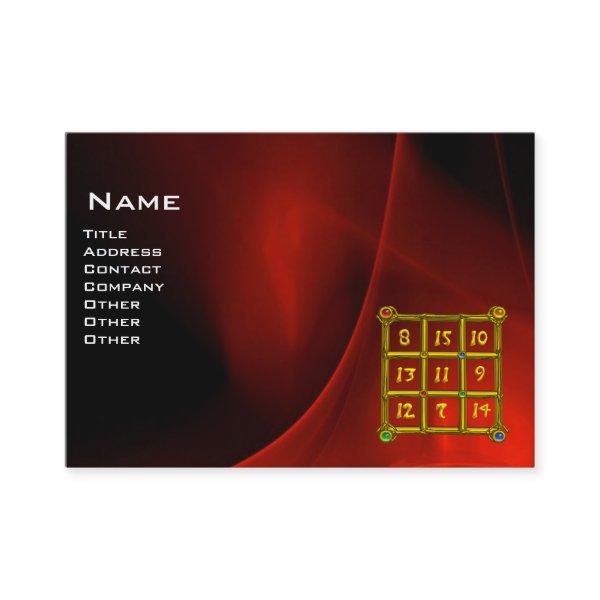 MAGIC SQUARE 33 , Red Black