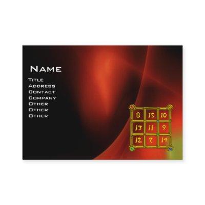 MAGIC SQUARE 33 , Red Green Black