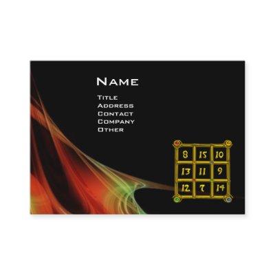 MAGIC SQUARE 33 , Red Green Black