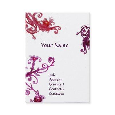 MAGIC SWIRLS PURPLE AMETHYST GEM MONOGRAM ,White