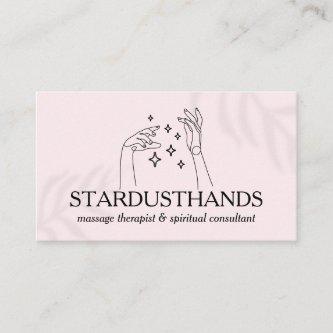 Magic Touch: Pink Modern Hands with Stars