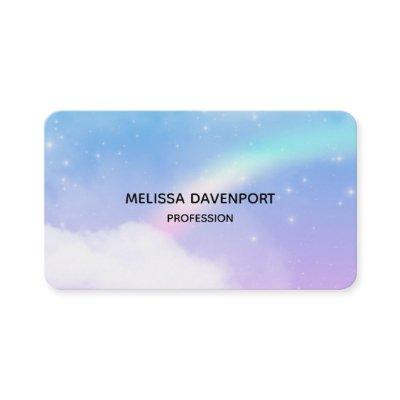 Magical Pastel Clouds and a Rainbow