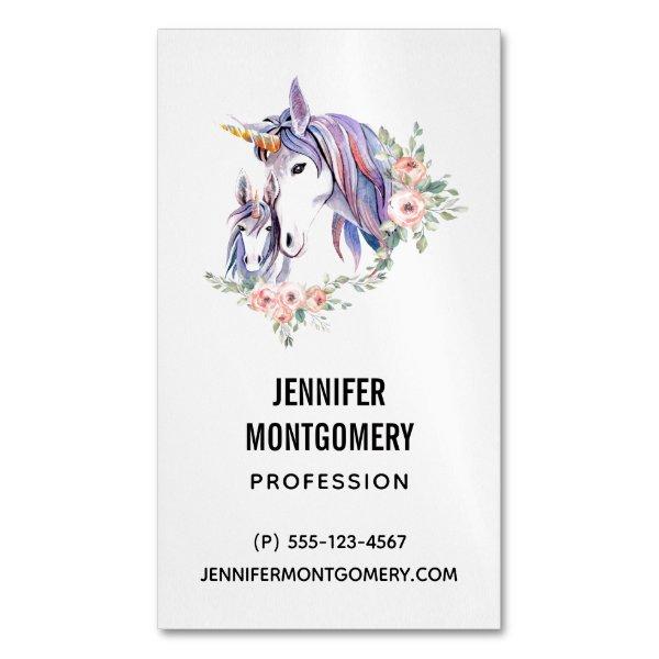 Magical Unicorn Mom & Baby Watercolor  Magnet