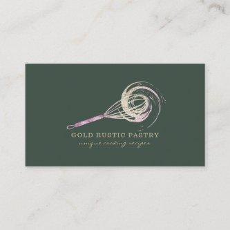 Magical Whisk Bakery Bling Pastry Chef sage green