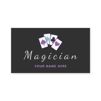 Magician Magic Playing Cards Modern Minimal Black