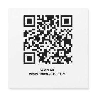 MAGNETIC QR CODE SIGN - USE FREE GENERATOR HERE