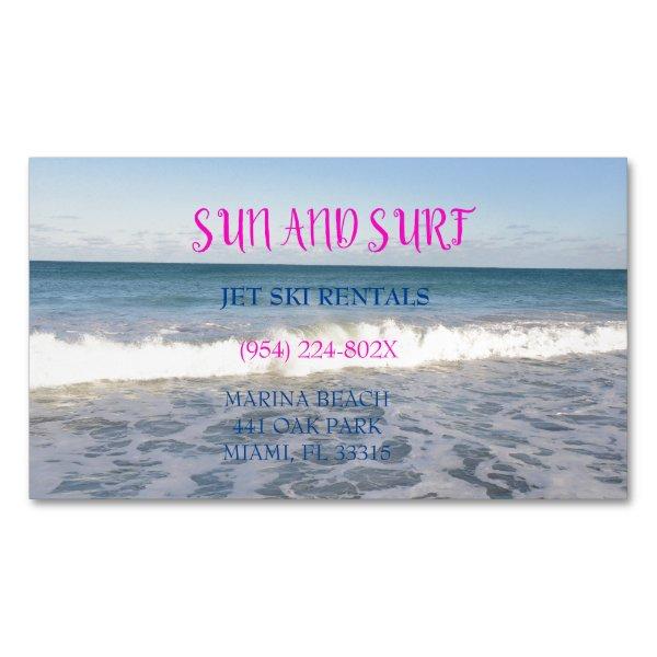 Magnetic surf shop/ beach services