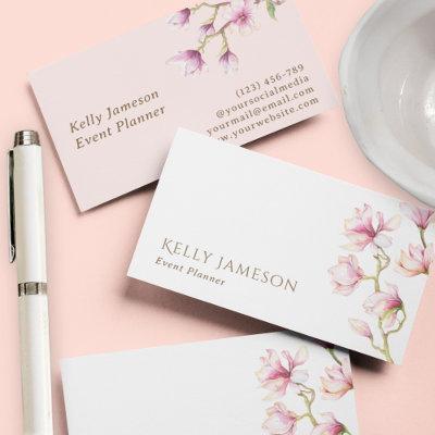 Magnolia | Blush Pink and White Minimalist Floral