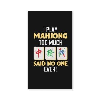 Mahjong Gamer Board Game China Japan Mah Jong