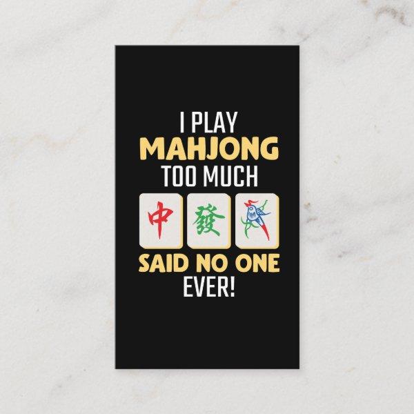 Mahjong Gamer Board Game China Japan Mah Jong