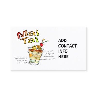 MAI TAI COCKTAIL RECIPE ART