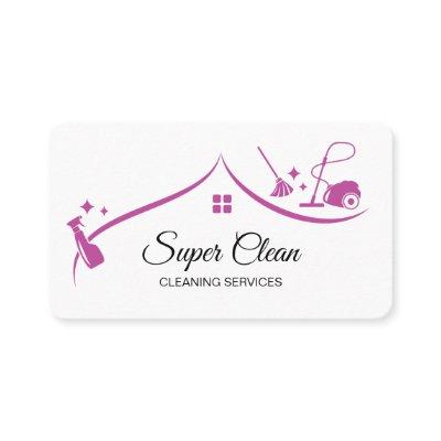Maid Cleaning House Sparkling Fuchsia