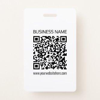 Make a Business QR Code Instantly & Editable Text Badge
