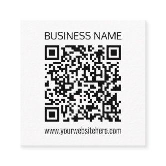 Make a Business QR Code Instantly & Editable Text Enclosure Card
