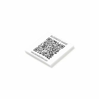 Make a Business QR Code Instantly & Editable Text Post-it Notes
