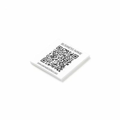 Make a Business QR Code Instantly & Editable Text Post-it Notes