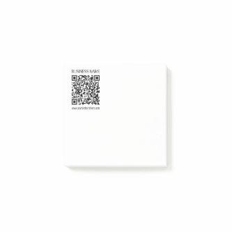 Make a Business QR Code Instantly & Editable Text Post-it Notes