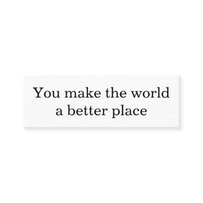 Make a difference calling card