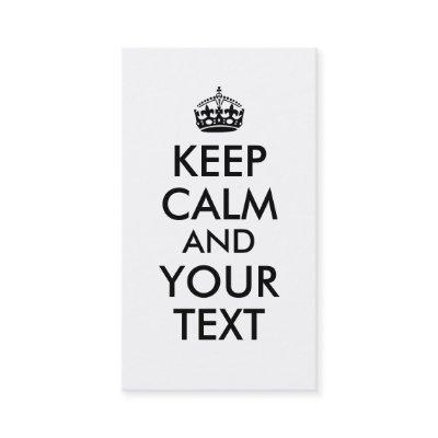 Make Keep Calm  Add Your Text Custom