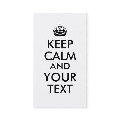 Make Keep Calm  Add Your Text Custom