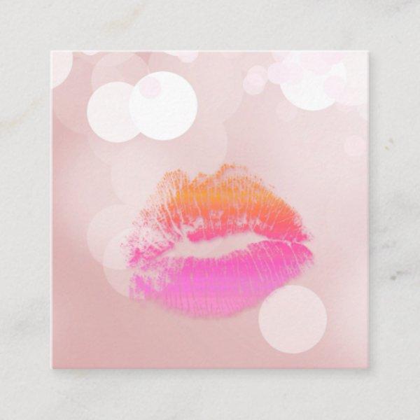 Make up Artist Pink Lips & Lights Square