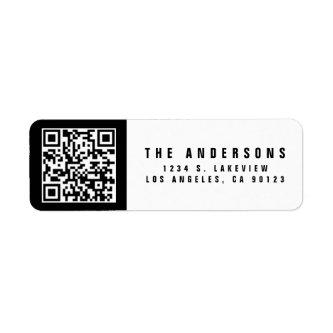 Make your own QR Code | Modern Return Address Label