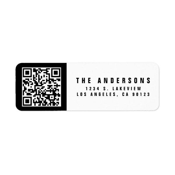 Make your own QR Code | Modern Return Address Label