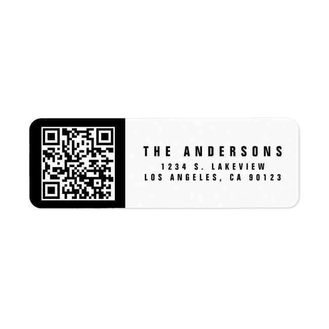 Make your own QR Code | Modern Return Address Label