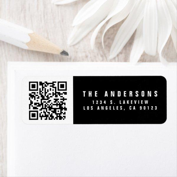 Make your own QR Code | Modern Return Address Label