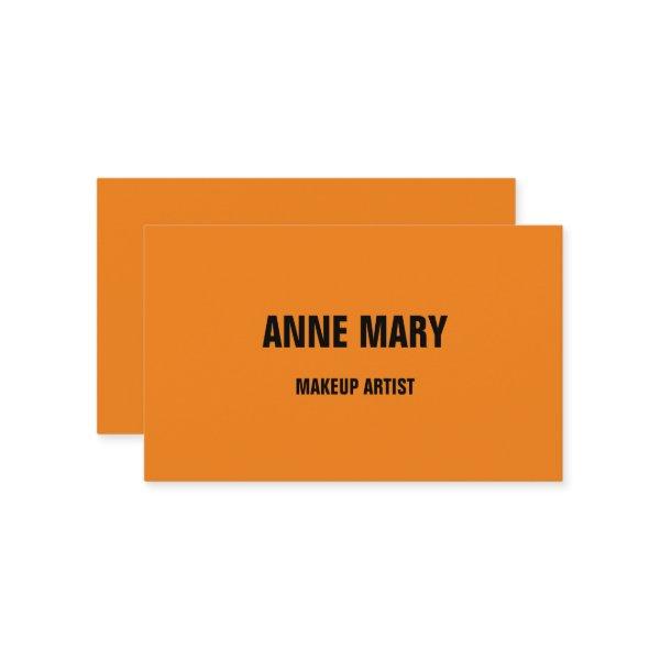 Makeup Artist Beauty Hair Salon Orange Custom Fall