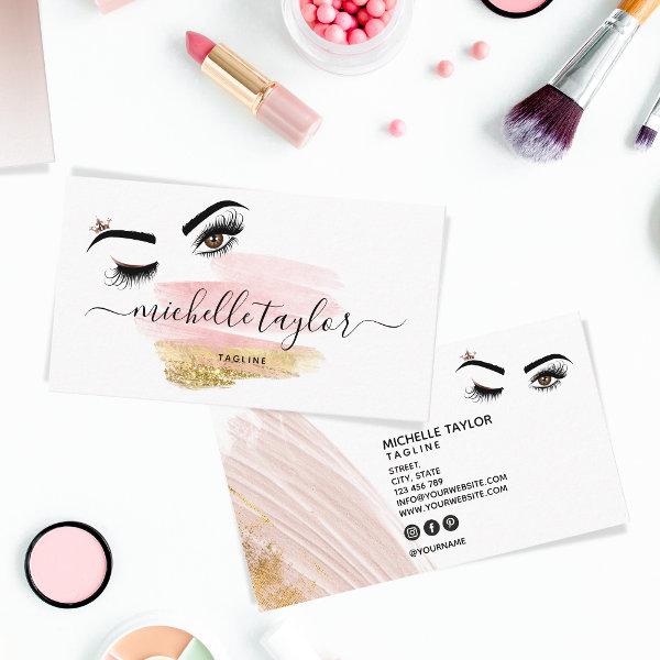 Makeup artist Beauty Salon Lash Extension wink eye