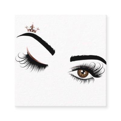 Makeup artist Beauty Salon Lash Extension wink eye Square