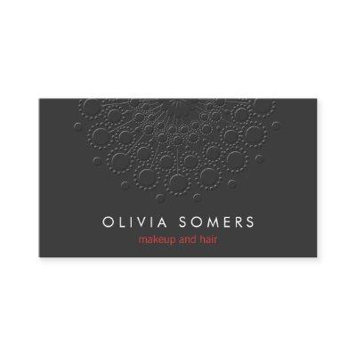 Makeup Artist Cool Faux Embossed Black