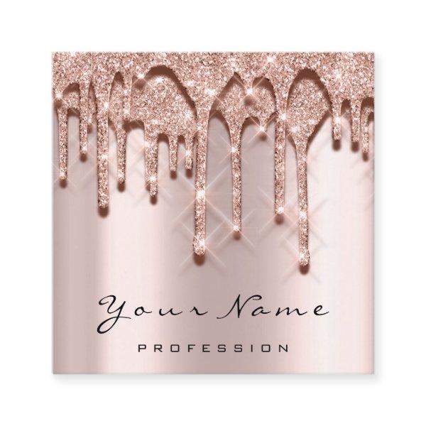 Makeup Artist Event Planner Glitter 3D Glam Square
