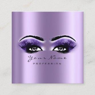 Makeup Artist Eyebrow Eye Lash Purple Violet Square