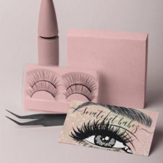 Makeup Artist Eyelash Hair Brows QR Logo Rose