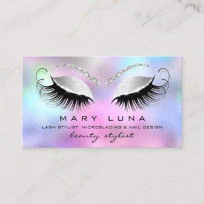 Makeup Artist Eyelashes Lashes Ombre Pink Silver