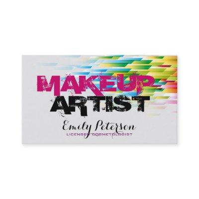 Makeup Artist Geometric Shapes Color Burst Busines
