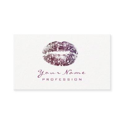 Makeup Artist Lips Beauty Glitter Noir Plum White