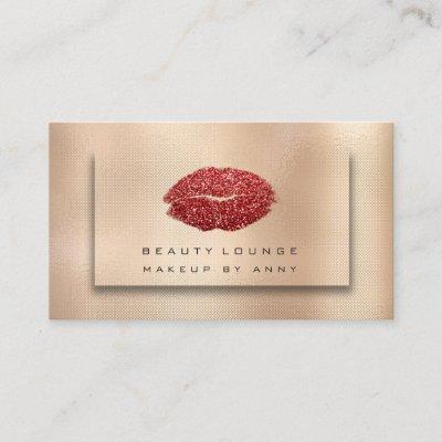 Makeup Artist Lips Bronze Rose Gold Kiss Glitter