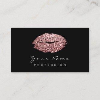 Makeup Artist Lips Rose Gold Pink Lipstick Glitter